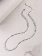 Round Diamond Necklace S925 Silver