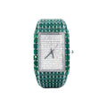 Lab Grown Green Emerald Watch