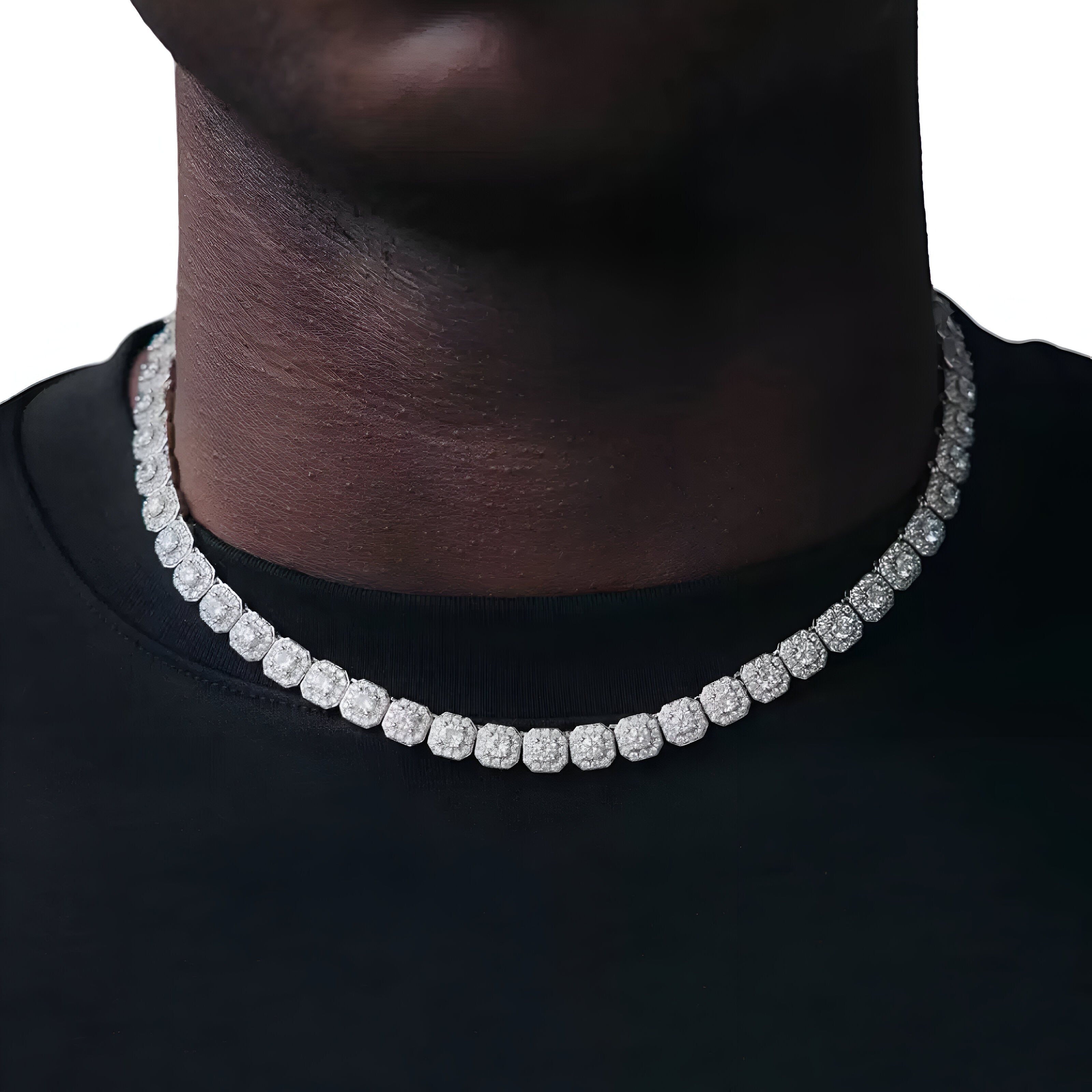 10MM Cluster Tennis Chain