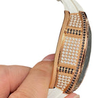 Rose Gold Moissanite Diamond Watch