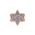 Start Of David Baguette Diamond Ring 10K Gold