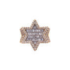 Start Of David Baguette Diamond Ring 10K Gold