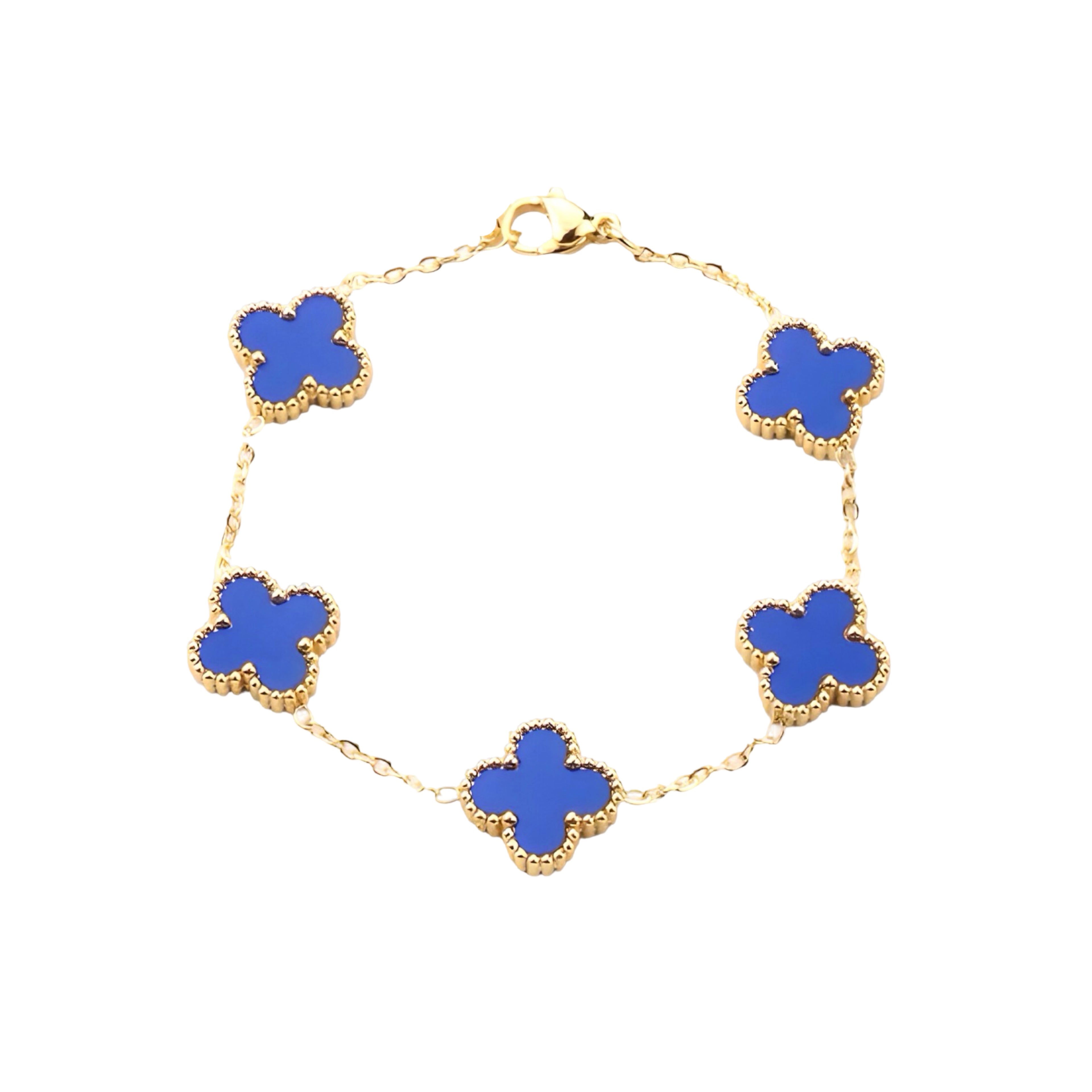 Alhambra Bracelet 5 Motifs 10K Gold