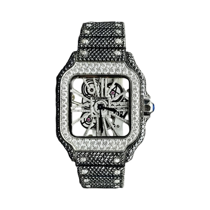 Cartier Skeleton Moissanite Watch