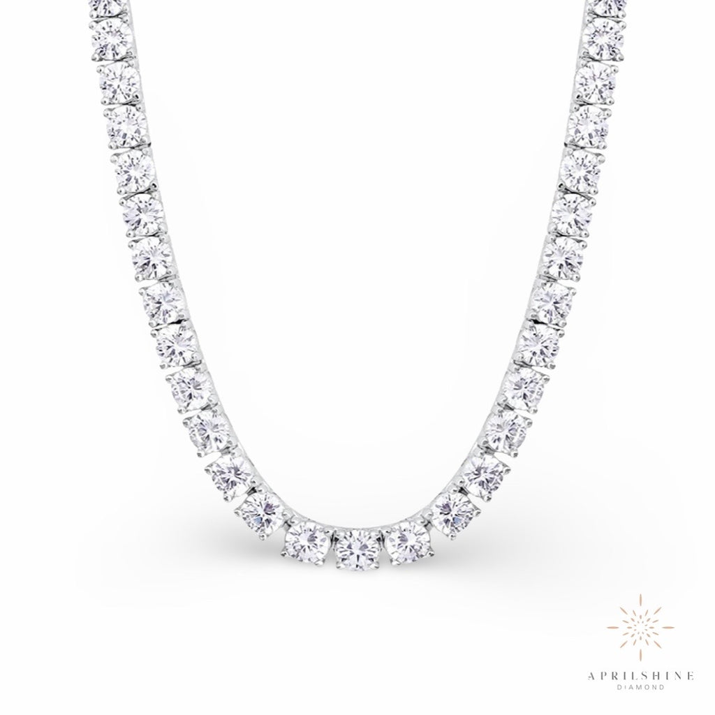 4mm Moissanite Tennis Necklace