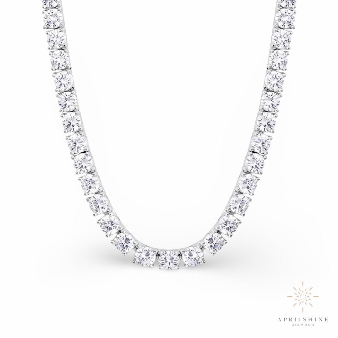 4mm Moissanite Tennis Necklace