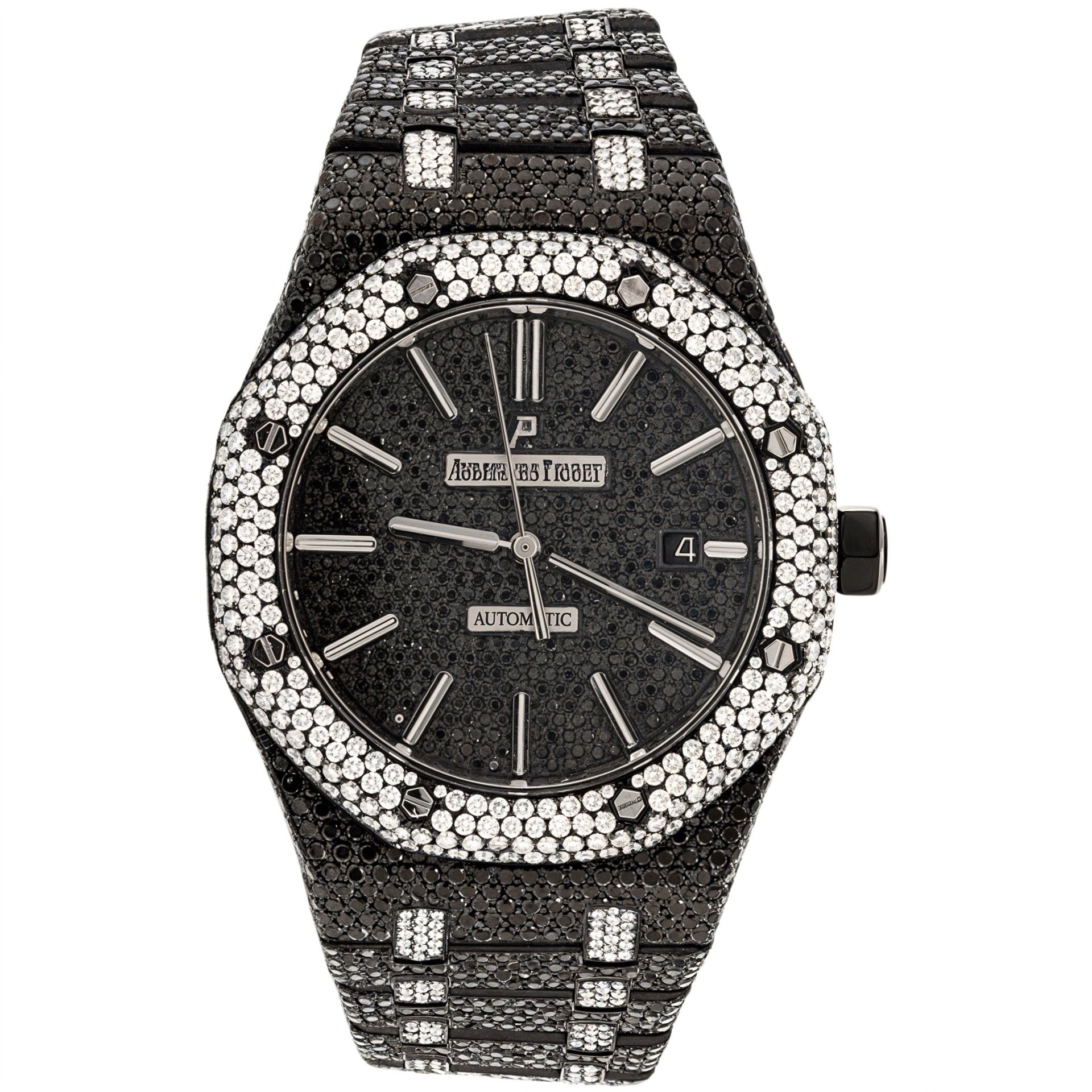 Black Moissanite Watch