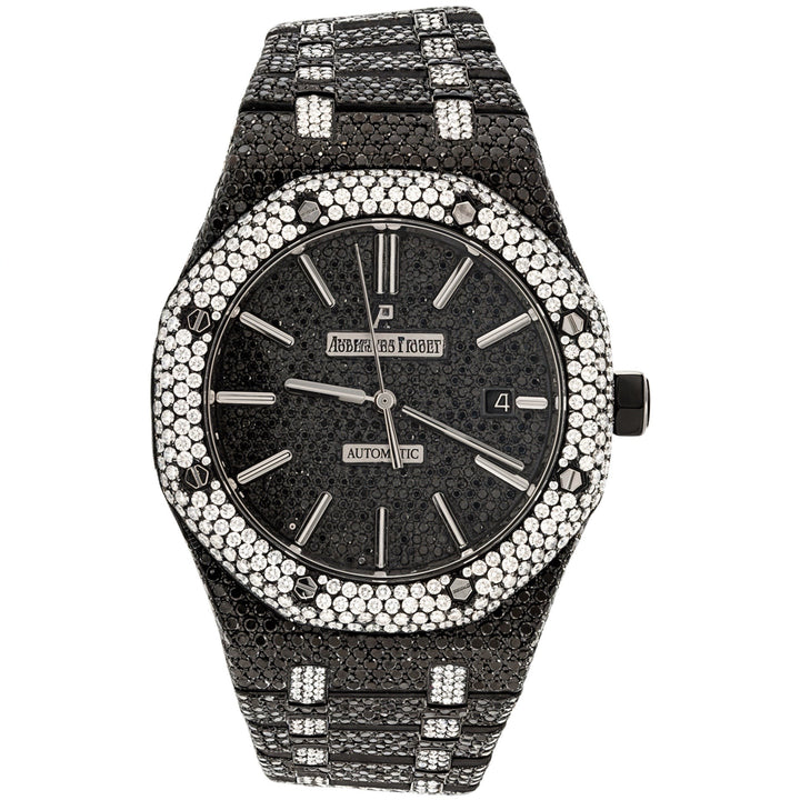 AP Black Moissanite Watch