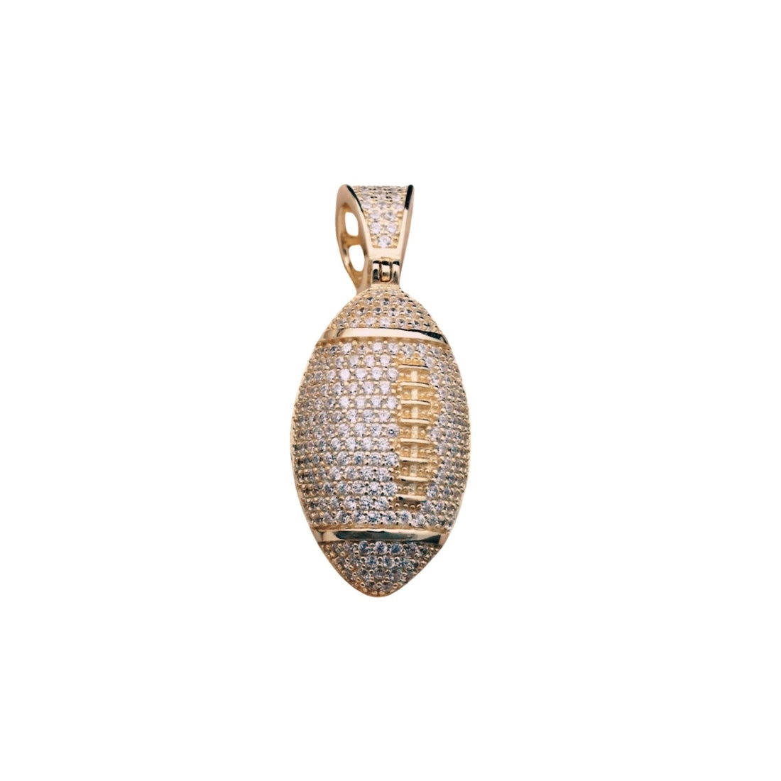 10K Gold Rugby Ball Pendant