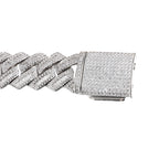 14mm vvs baguette Moissanite Cuban Link Chain