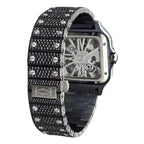 Black Skeleton Moissanite Watch