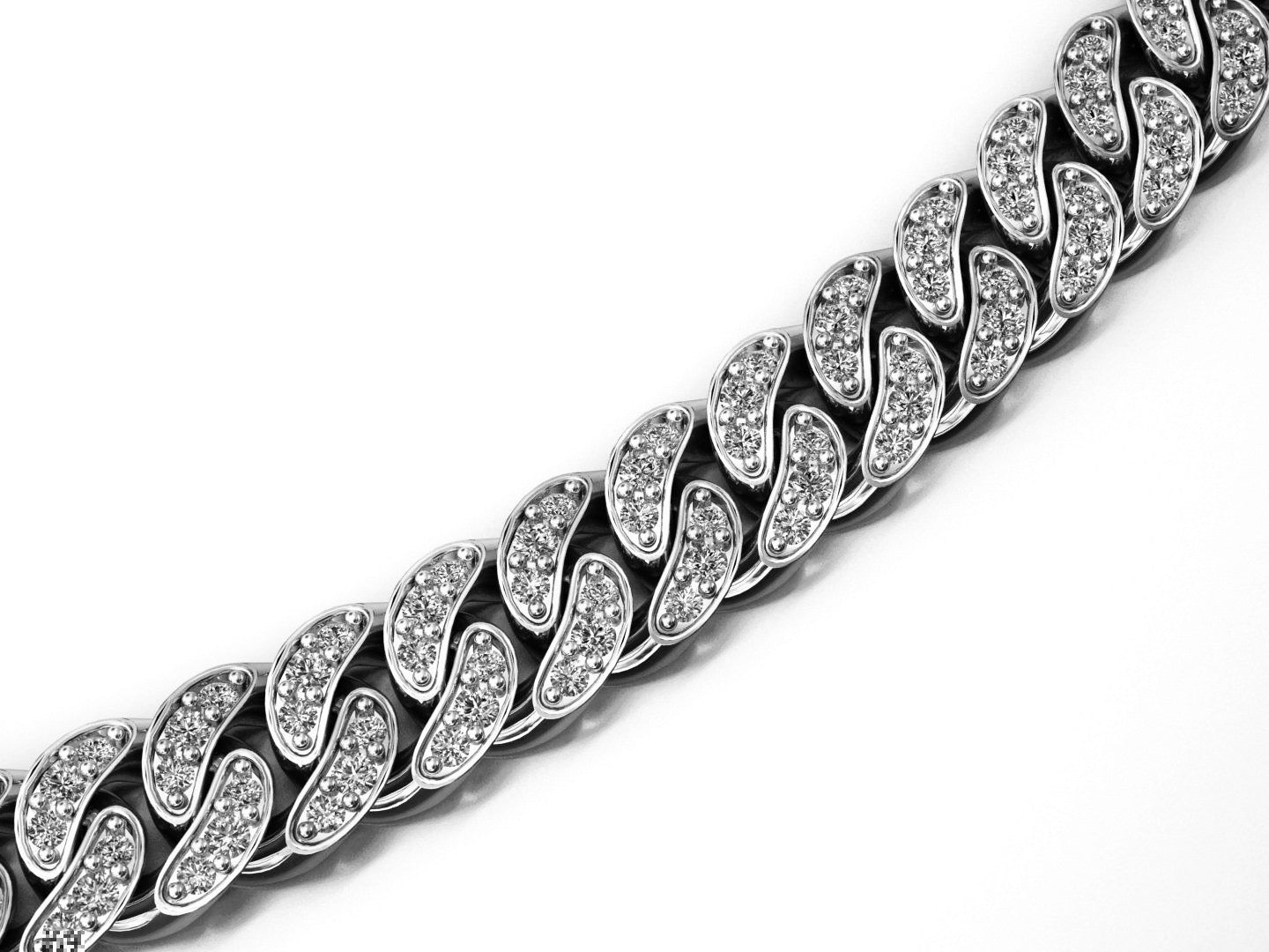 10mm VVS Moissanite Cuban link chain