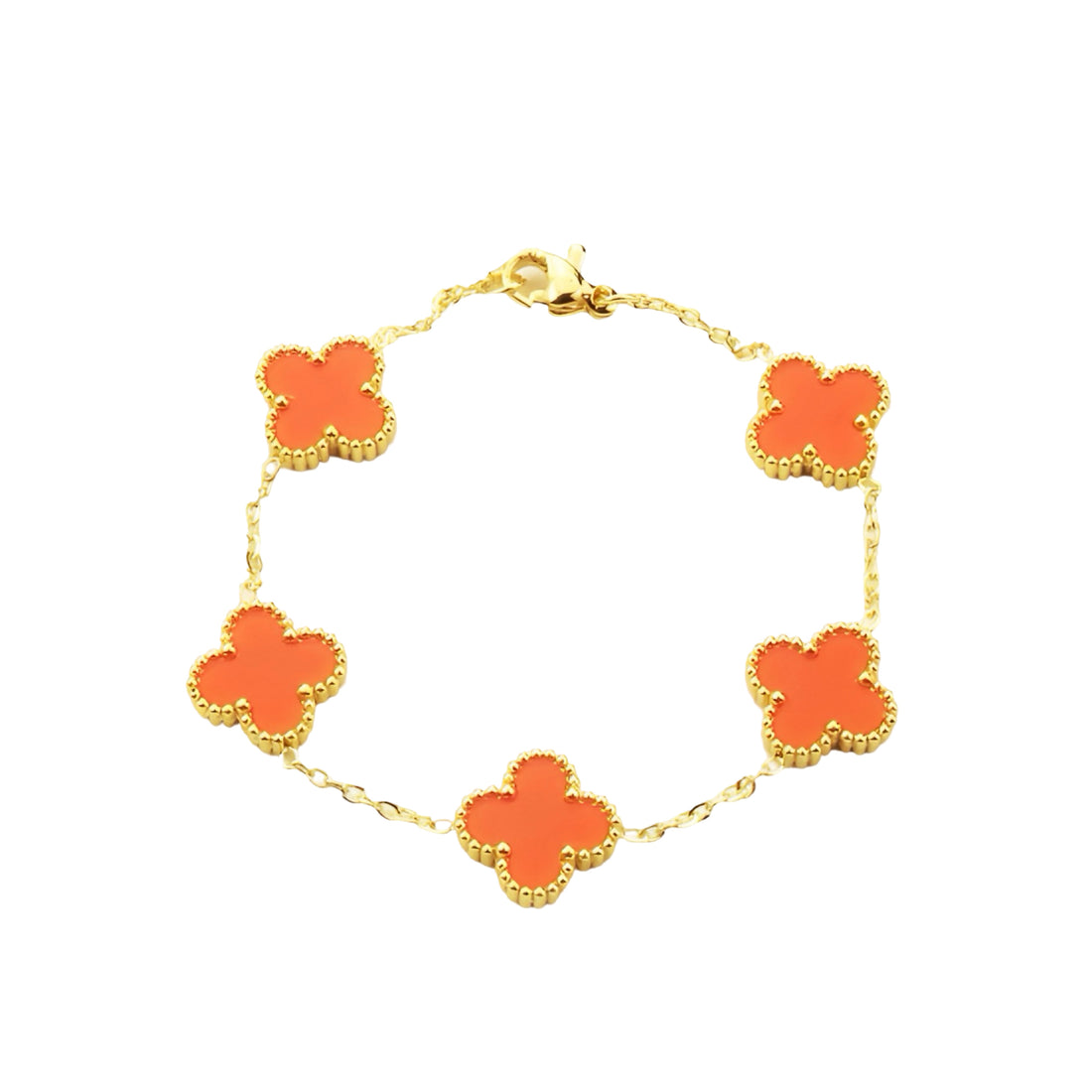 Alhambra Bracelet 5 Motifs 10K Gold