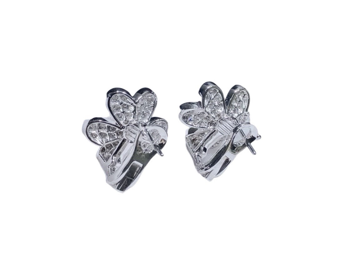 Floral Earrings 10K Gold