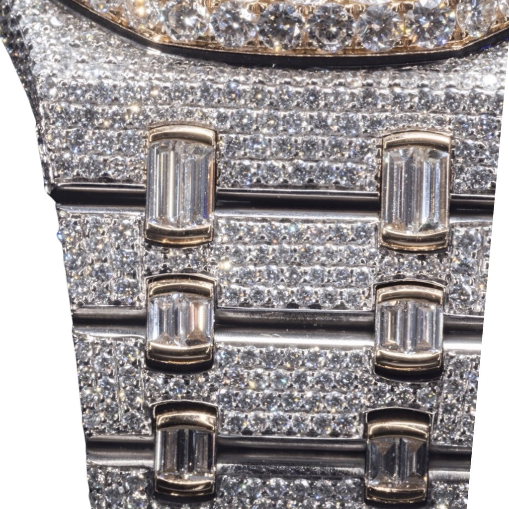 AP Skeleton Two Tone Moissanite Watch