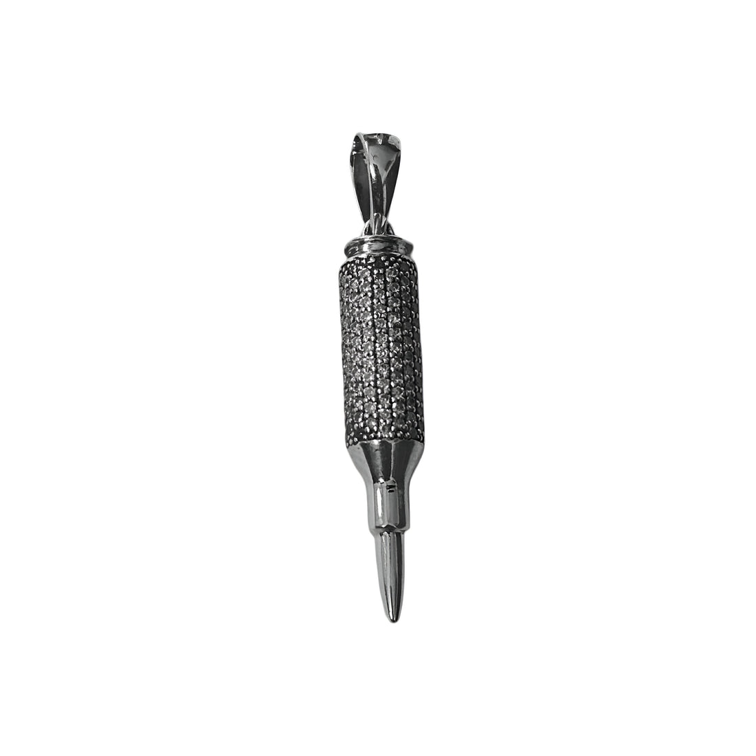 925 Moissanite Bullet Pendant