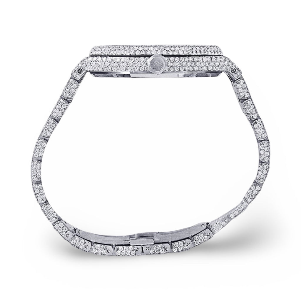 AP Black Dial VVS Moissanite Diamond Watch