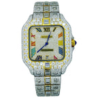 Cartier Two Tone Moissanite Watch