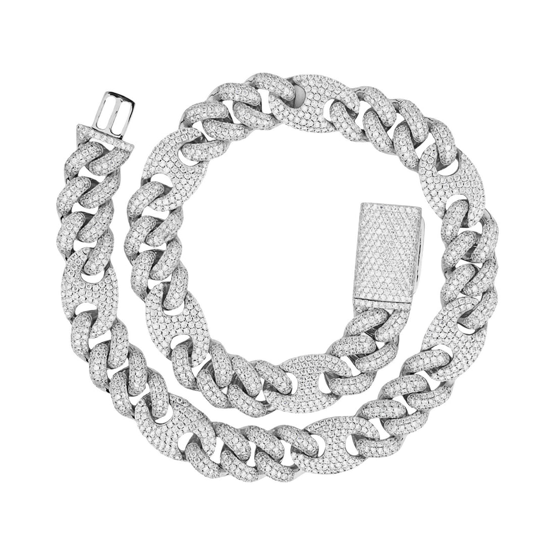 14MM Mariner Mixed Cuban Link Chain