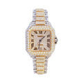 Two Tone Yellow Gold Moissanite Watch