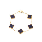 Alhambra Bracelet 5 Motifs 10K Gold