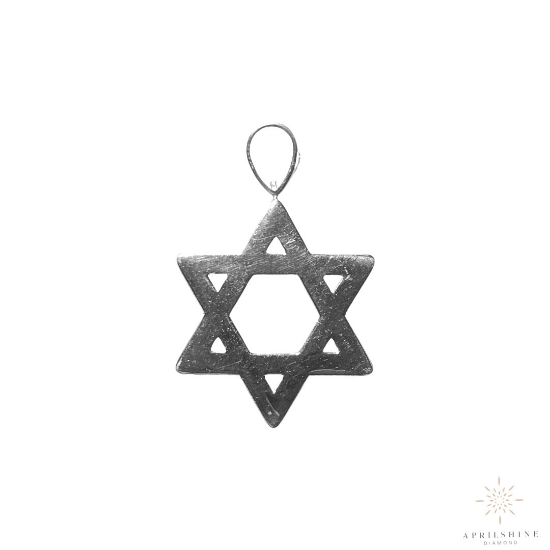 Star of David Moissanite Pendant