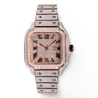 Cartier Two Tone Rose Gold Moissanite Watch for Womens