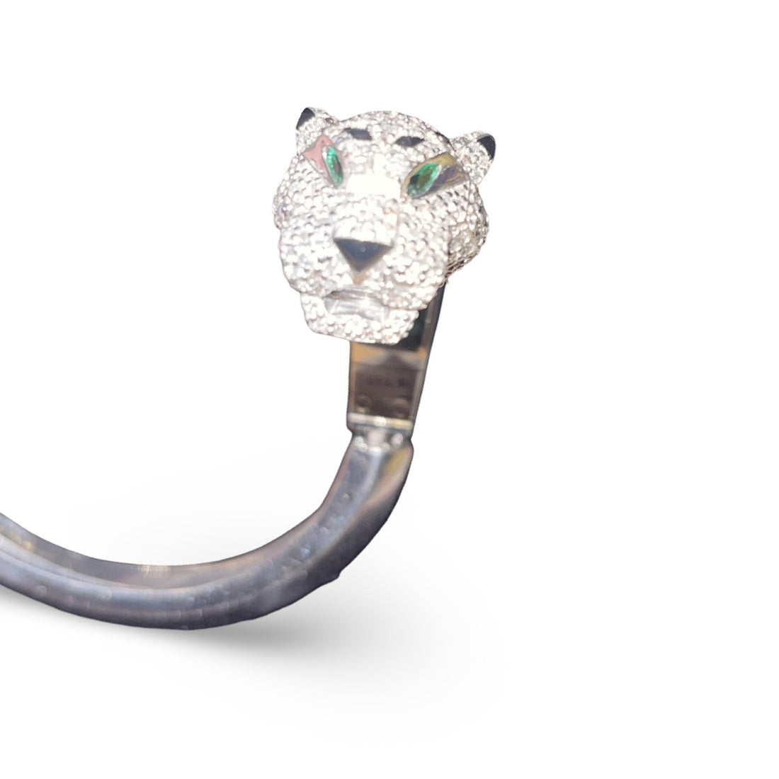 Natural Diamond Panther Bangle