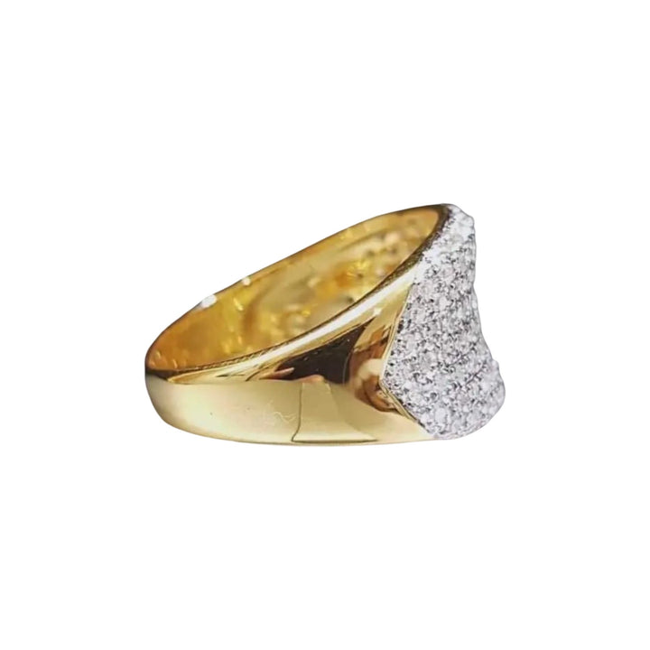 10K Gold Diamond Ring For Men