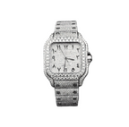 Arabic Numeral Moissanite Diamond Watch