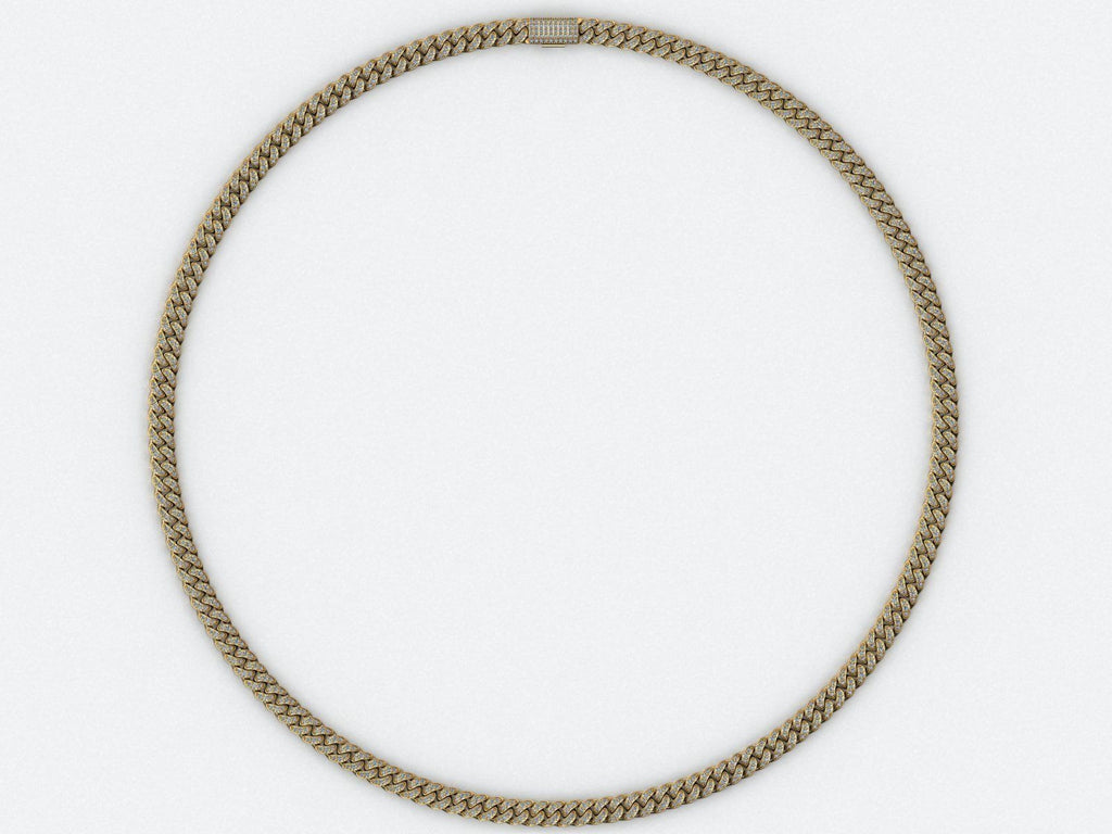 10mm VVS Moissanite Cuban link chain