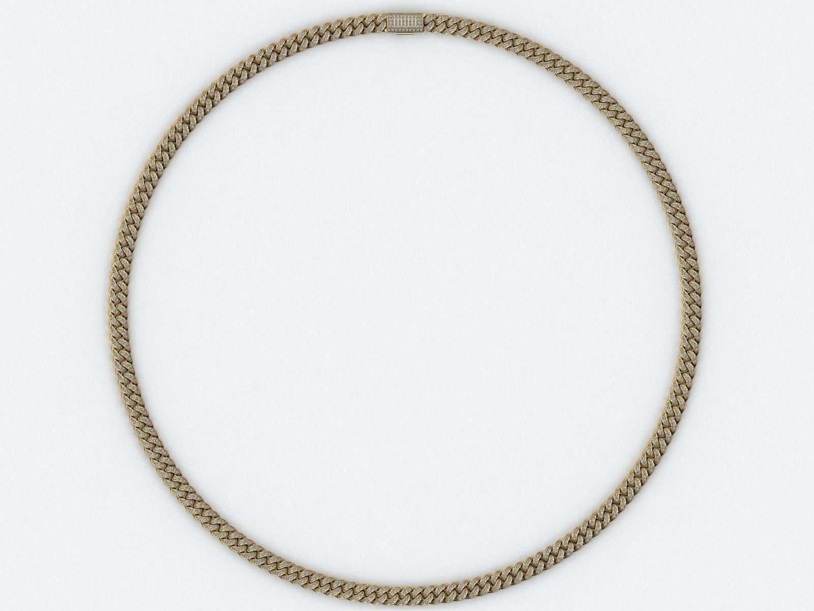 10mm VVS Moissanite Cuban link chain