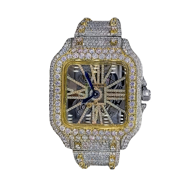 Cartier Skeleton Moissanite Watch