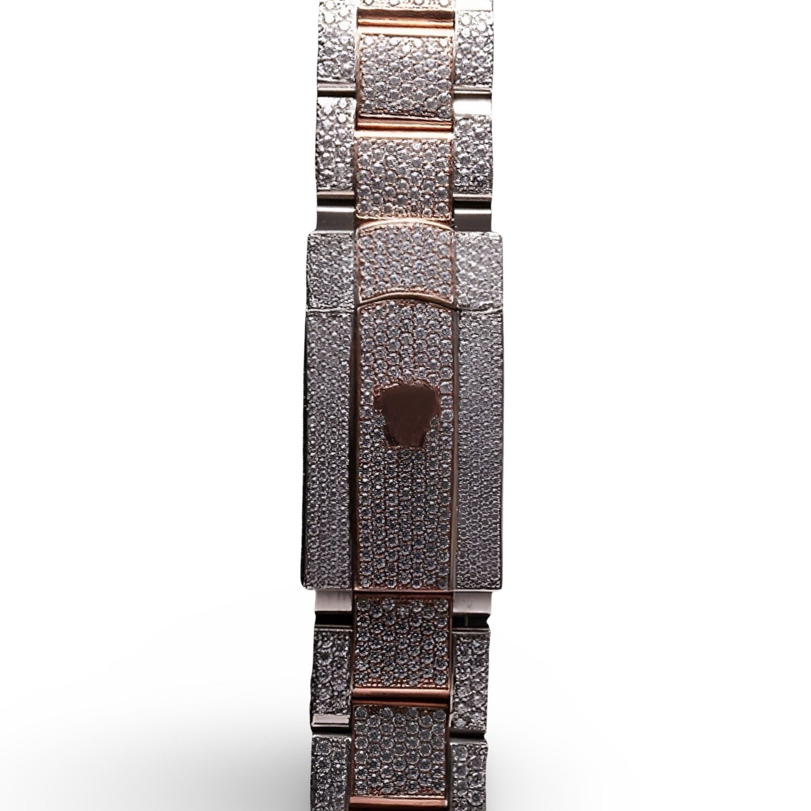 Two Tone Rose Gold Datejust Moissanite Watch