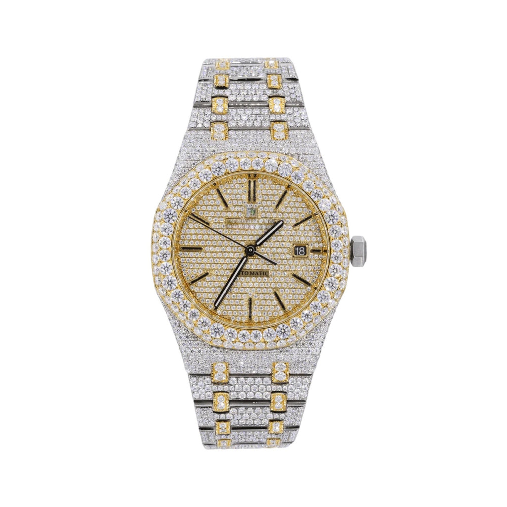 AP Two Tone Yellow Gold Moissanite Watch
