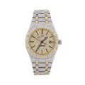 AP Two Tone Yellow Gold Moissanite Watch