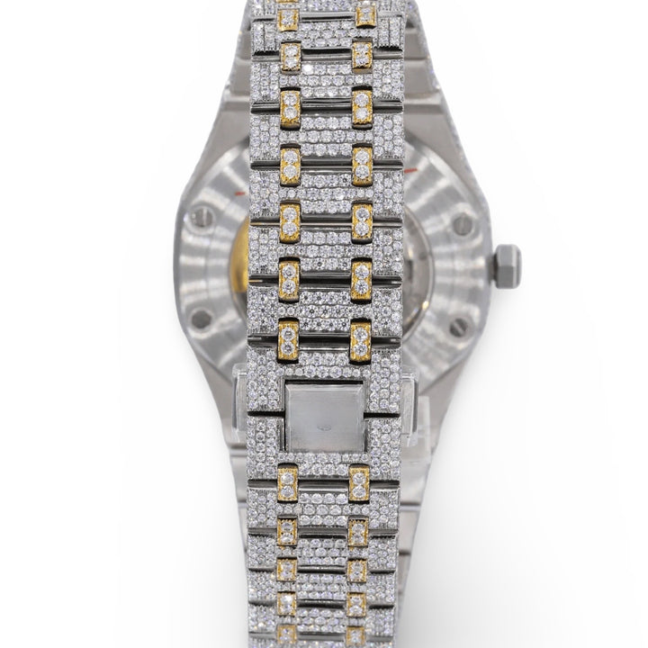 AP Two Tone Yellow Gold Moissanite Watch