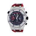 AP VVS Moissanite Watch Red Silicone Strap