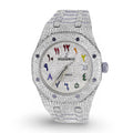 AP Rainbow Arabic Numeral Moissanite Diamond Watch