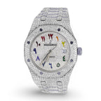 AP Rainbow Arabic Numeral Moissanite Diamond Watch