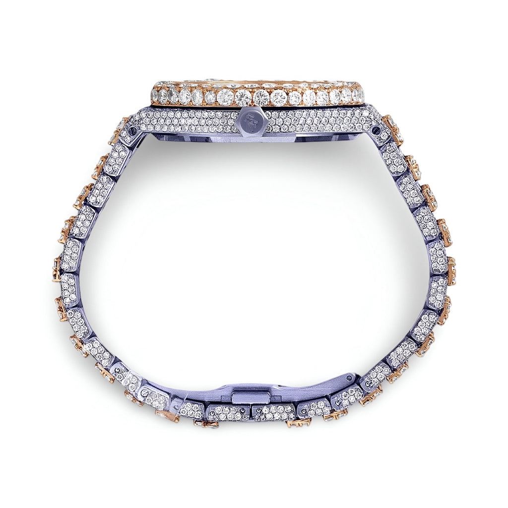 AP Two Tone Yellow Gold Moissanite Diamond Watch