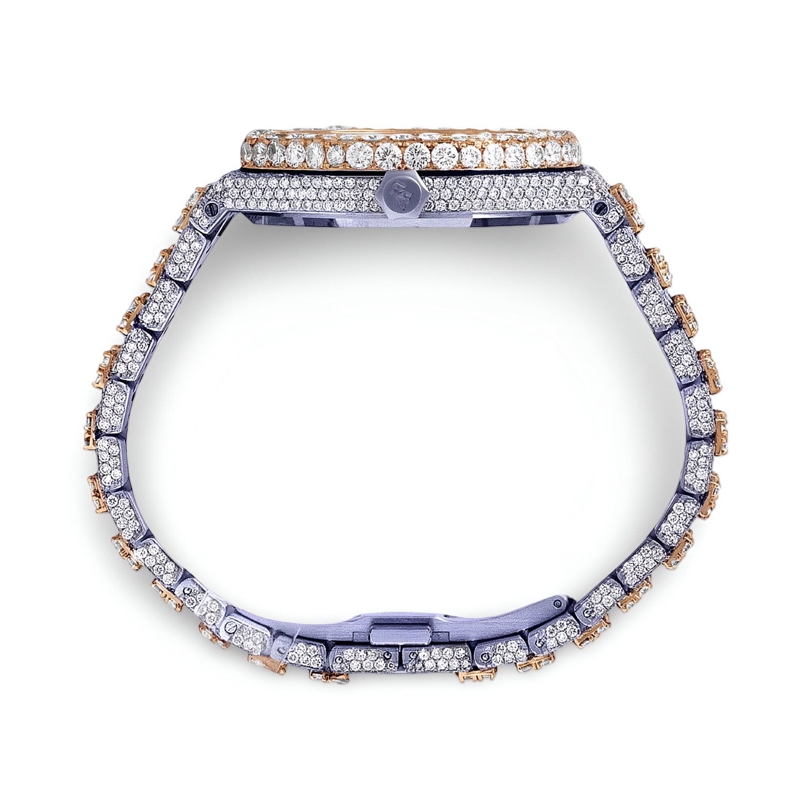 AP Two Tone Yellow Gold Moissanite Diamond Watch