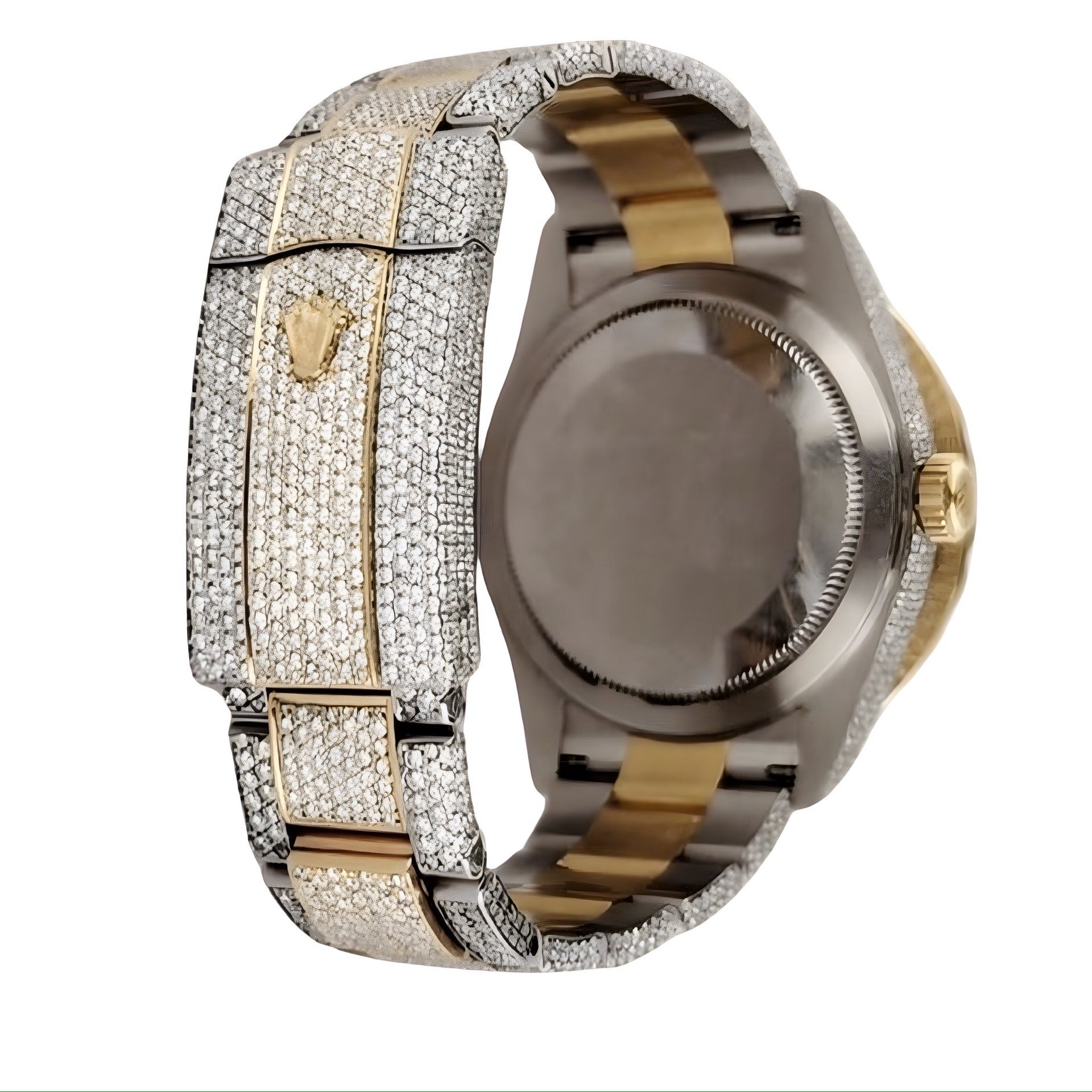 Roman Numeral Two Tone Moissanite Watch