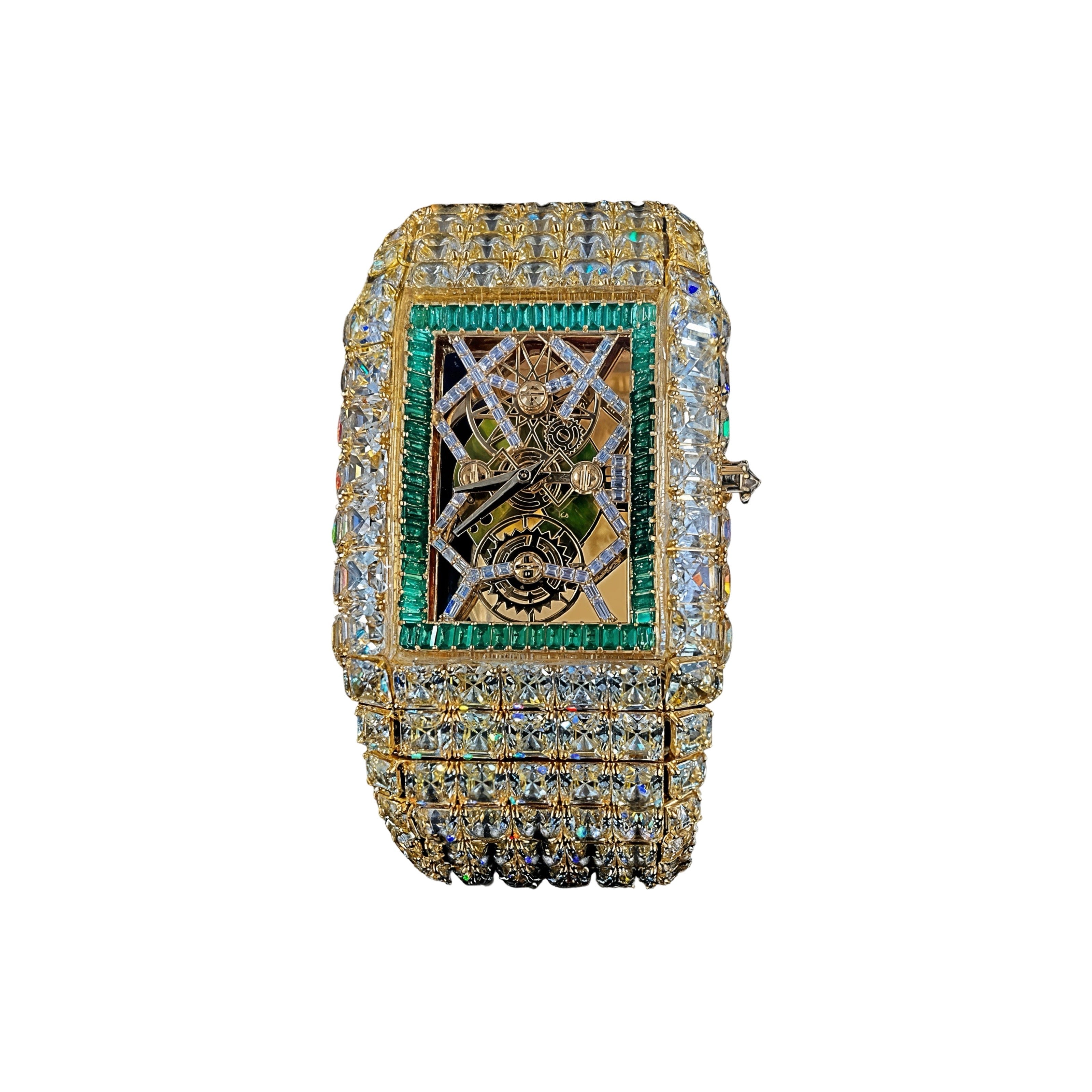 10K Gold Moissanite Watch