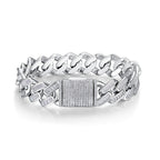 925 Silver Non-fading Moissanite Men's Bracelet