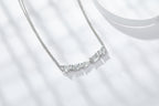 Galaxy Diamond Pendant Set With Moissanite S925 Sterling Silver And Platinum Plating