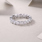 Diamond Ring Luxury Fashion Set Moissanite Silver Ring