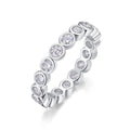 Diamond Ring Luxury Fashion Set Moissanite Silver Ring