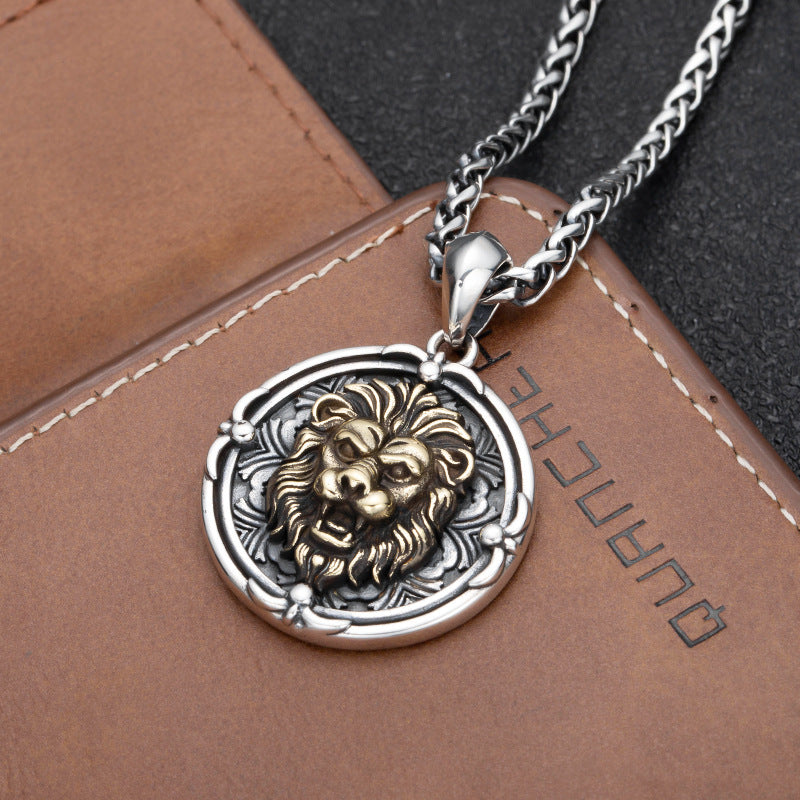 Vintage Silver Lion Pendant