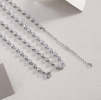 Round Diamond Necklace S925 Silver